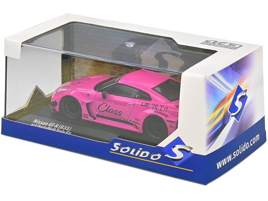 Amazon.com: Solido 1:43 Nissan GTR35 LBWK Silhouette Purple